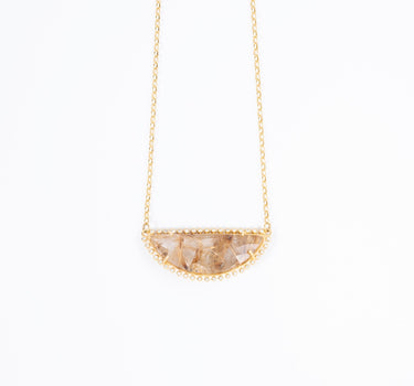 Golden Rutile Quartz Necklace