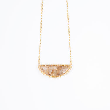 Golden Rutile Quartz Necklace