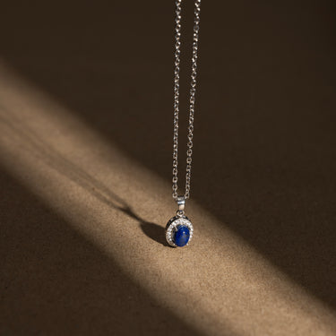 September- Lapis Lazuli Birthstone Pendant Necklace