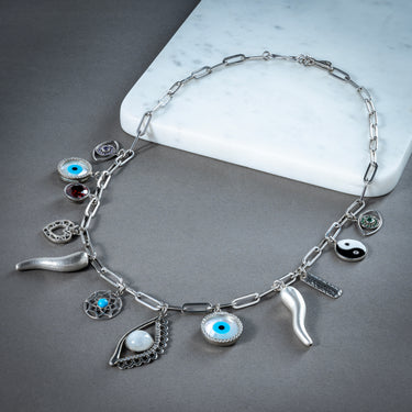 Eye statement Charm Necklace
