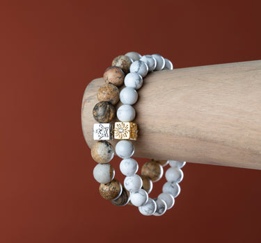 Howlite Bracelet - Natural Stone for Healing