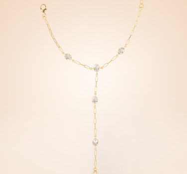 Clear Quartz Hand Chain Bracelet