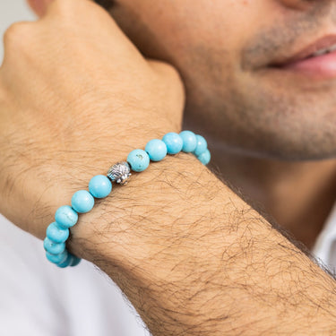 Lionhearted Blue Dyed - Howlite bracelet