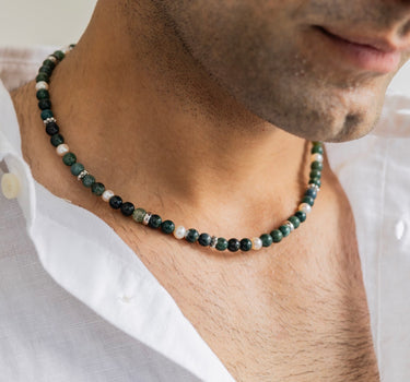 Pearl Essence stone necklace