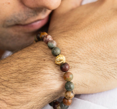 Multi Jasper Bracelet for Energy & Focus