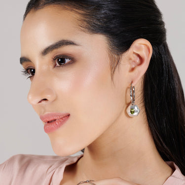 Light of Renewal – Peridot Hoops