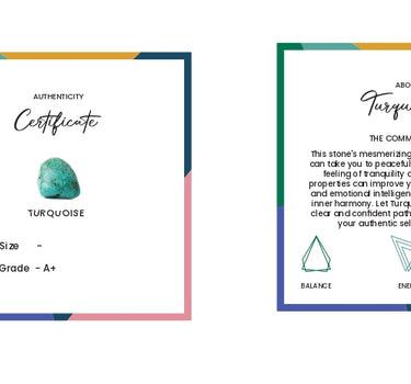 December - Turquoise with flower charm