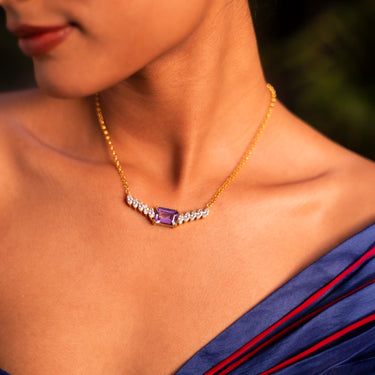 Amethyst Marquis Cascade Necklace