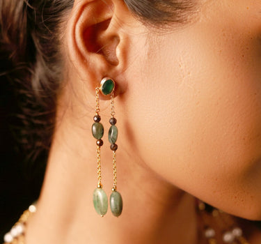 Green Sapphire Earrings
