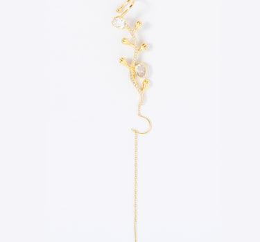 Golden Vine Clear Quartz Earcuff