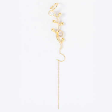 Golden Vine Clear Quartz Earcuff