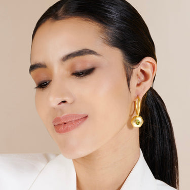 Light of Renewal – Peridot Hoops