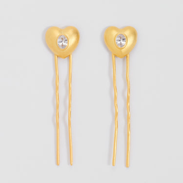 Crystal Quartz Hairpins – Set of 2