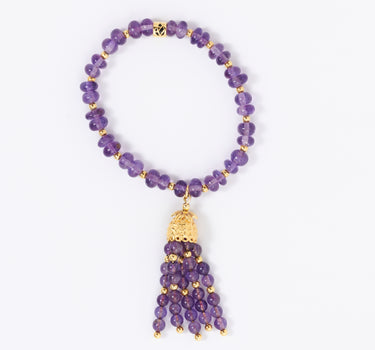 Amethyst Tassel Bracelet