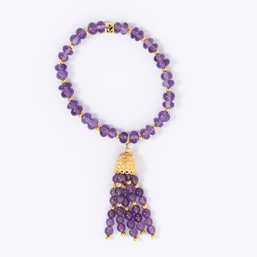 Amethyst Tassel Bracelet