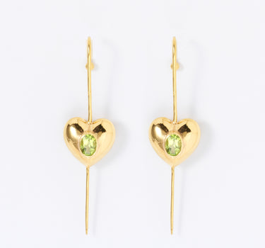 Spirit Heart Peridot Earcuff
