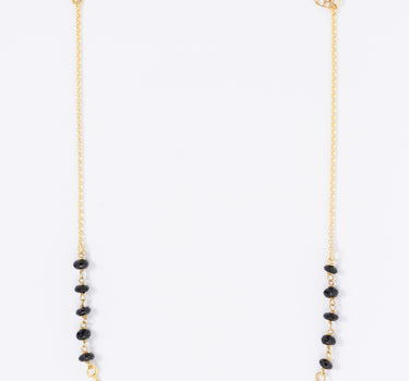 Amethyst Trinity Heart Mangalsutra Necklace