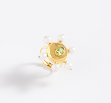 HALO PERIDOT RING