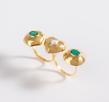 TRINITY LIGHT- ONYX RING