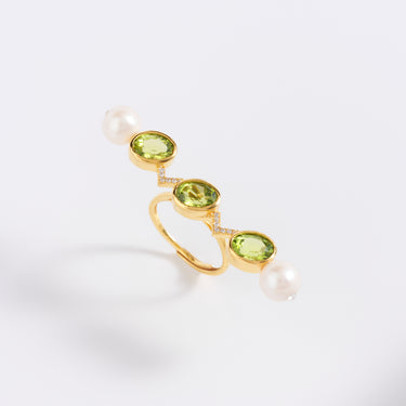 River of Light Peridot Ring
