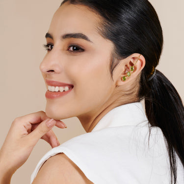 Peridot Trinity Ear Cuff