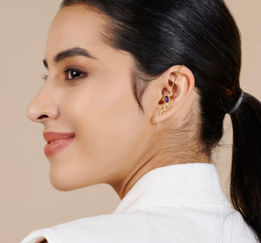 Amethyst Volt Earcuff