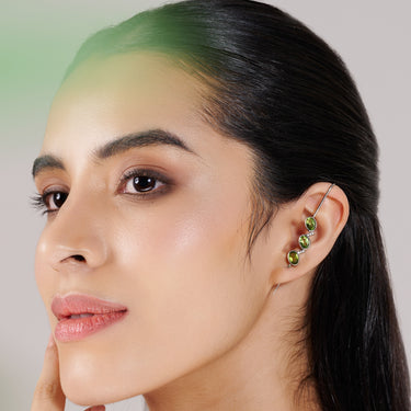 Peridot Trinity Earcuff