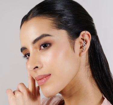 Clear Quartz Volt Earcuff