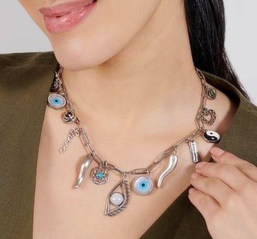 Eye statement Charm Necklace
