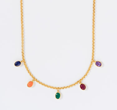Panch Ratna Aura Necklace