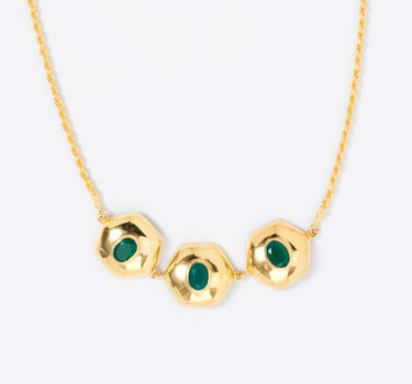 Golden Abundance Onyx Choker Necklace