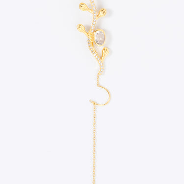 Golden Vine Clear Quartz Earcuff