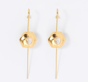 Luminous Flow Quartz Earcuffs