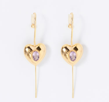 Heart of Harmony Amethyst Earcuffs