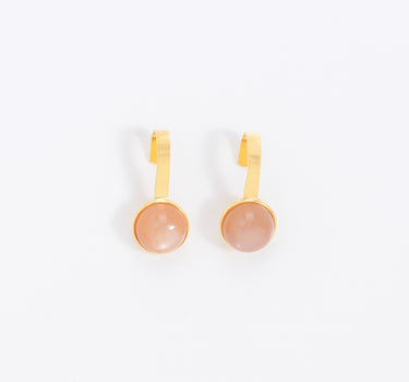 Peach Moonstone Earcuffs