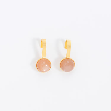 Peach Moonstone Earcuffs