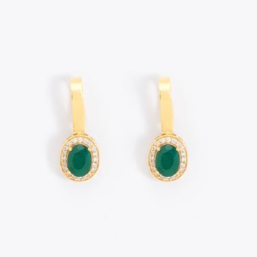 Green Onyx Earcuffs
