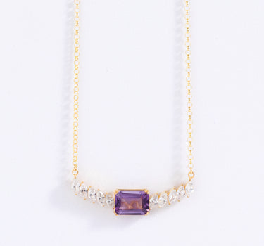 Amethyst Marquis Cascade Necklace