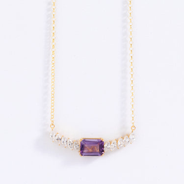 Amethyst Marquis Cascade Necklace