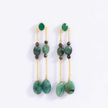 Green Sapphire Earrings