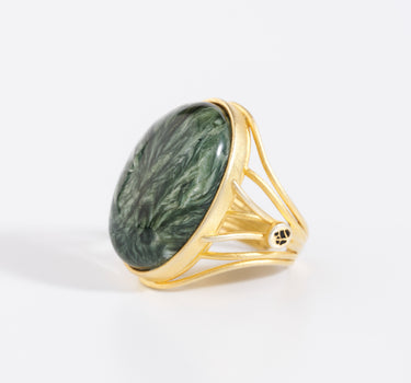 LIORA SERAPHINITE RING OVAL