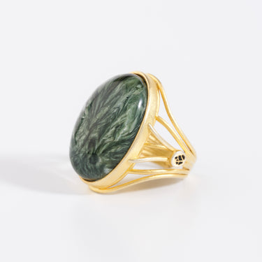 LIORA SERAPHINITE RING OVAL